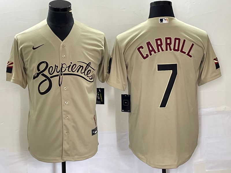 Men's Arizona Diamondbacks Corbin Carroll #7 Sand City Connect Jersey